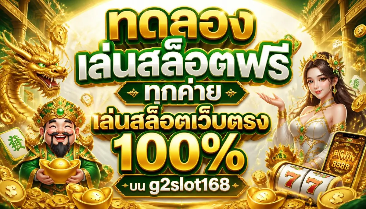 ทดลองเล่นสล็อตฟรีทุกค่าย เล่นคุ้มบน g2slot168